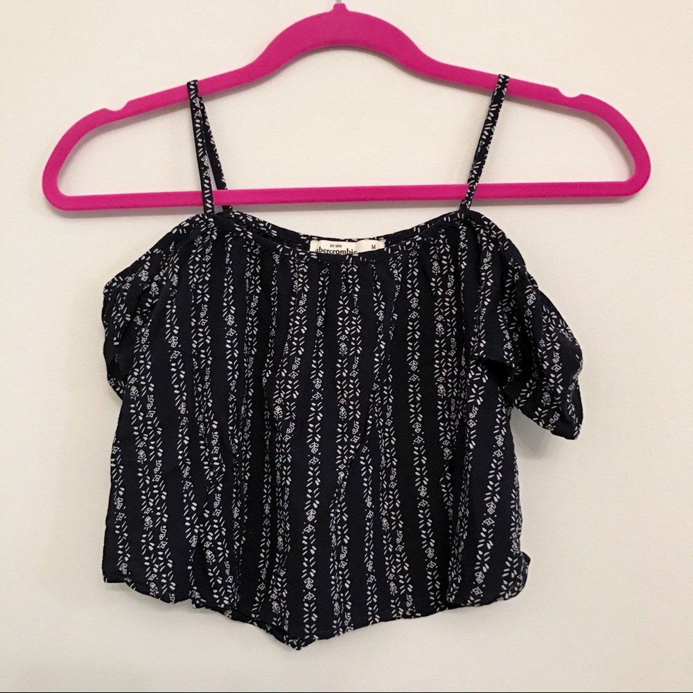 Abercrombie Kids Off The Shoulder Printed Top